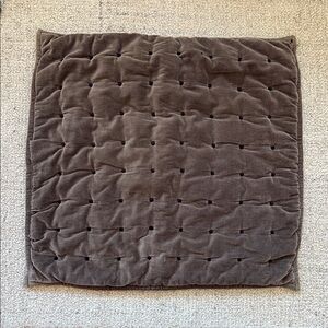 Pine Cone Hill Quilted Grey Pillow Cover